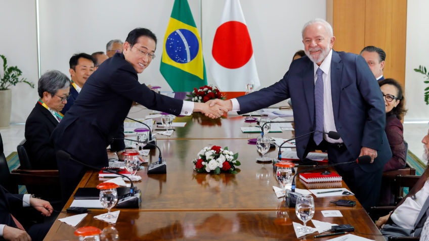 Lula e Fumio Kishida