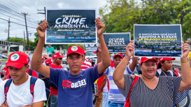 Ato contra a Braskem em Maceió