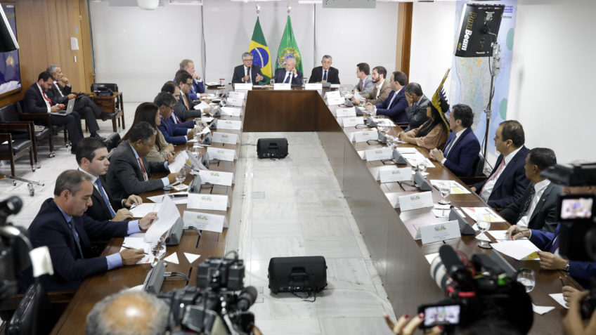 Reunião de Lula com líderes da base de apoio no Congresso