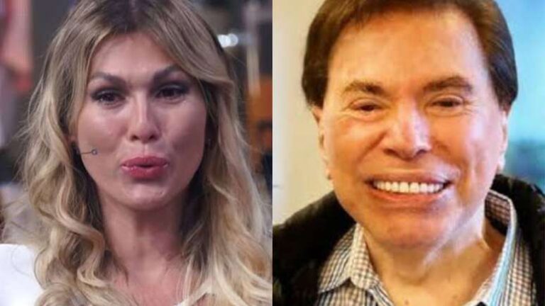 Lívia Andrade e Silvio Santos