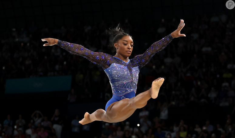 Luxo olímpico: collant de Simone Biles tem 5 mil cristais e custa quase metade da medalha de ouro da atleta.