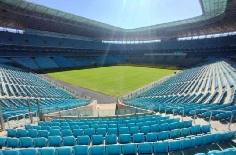 Arena do Grêmio reabriu na partida contra o Atlético-MG –