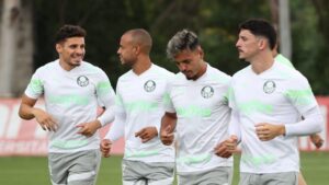 Elenco do Palmeiras. Foto: Cesar Greco