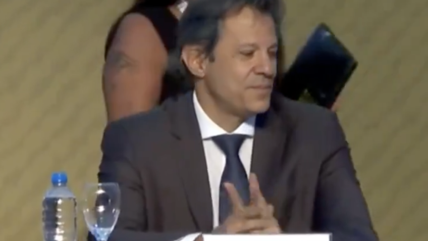 O ministro da Fazenda, Fernando Haddad