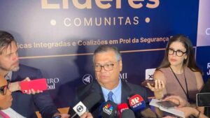 Flávio Dino participou de um evento em São Paulo organizado pela Comunitas; na imagem, Flavio Dino em entrevista concedida