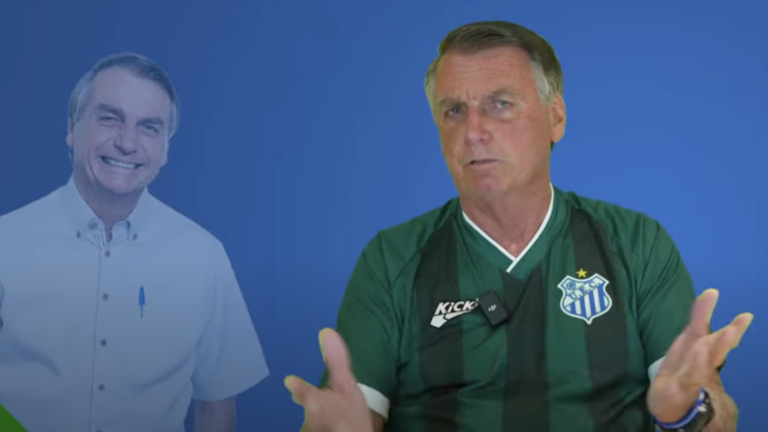 Na imagem, o ex-presidente Jair Bolsonaro