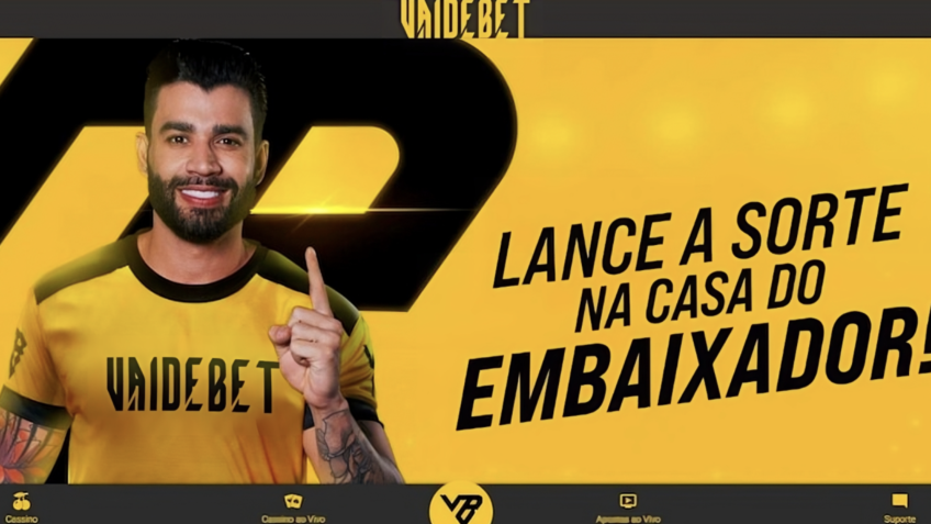 Gusttavo Lima (foto) fez diversas propagandas para a Vai de Bet