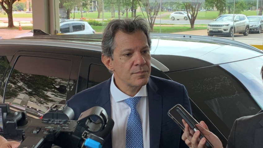 O ministro da Fazenda, Fernando Haddad, em