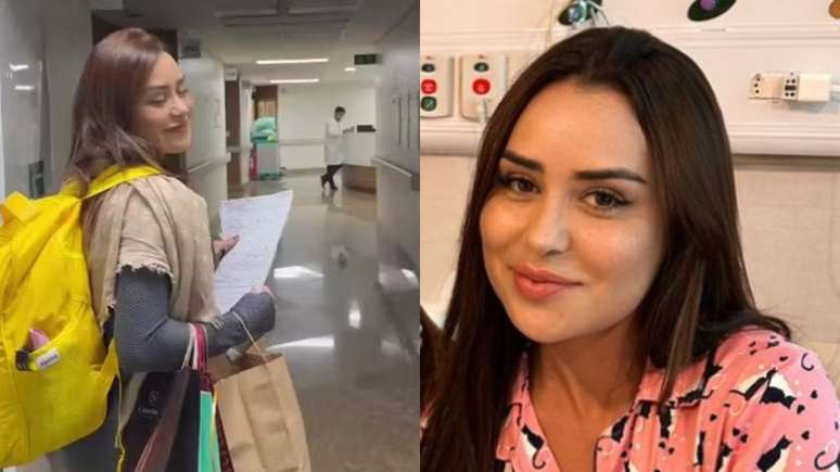 Letícia Santiago celebra alta hospitalar após duas semanas internada: 'Me cuidar'