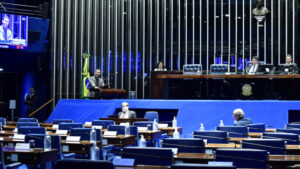 plenário do senado durante votação