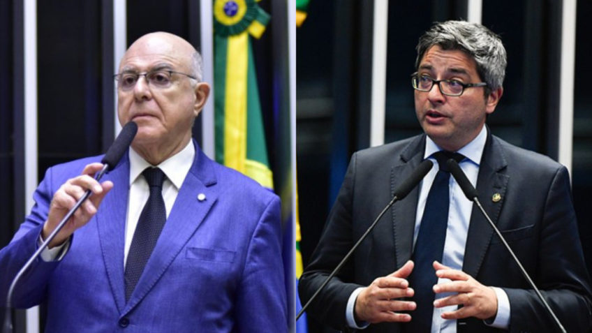 Deputado Arnaldo Jardim e o senador Carlos Portinho