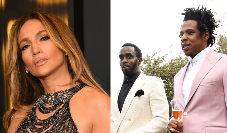 Vazam fotos da briga calorosa de Jennifer Lopez e P. Diddy no mesmo dia em que suposto estupro com Jay-Z teria acontecido.